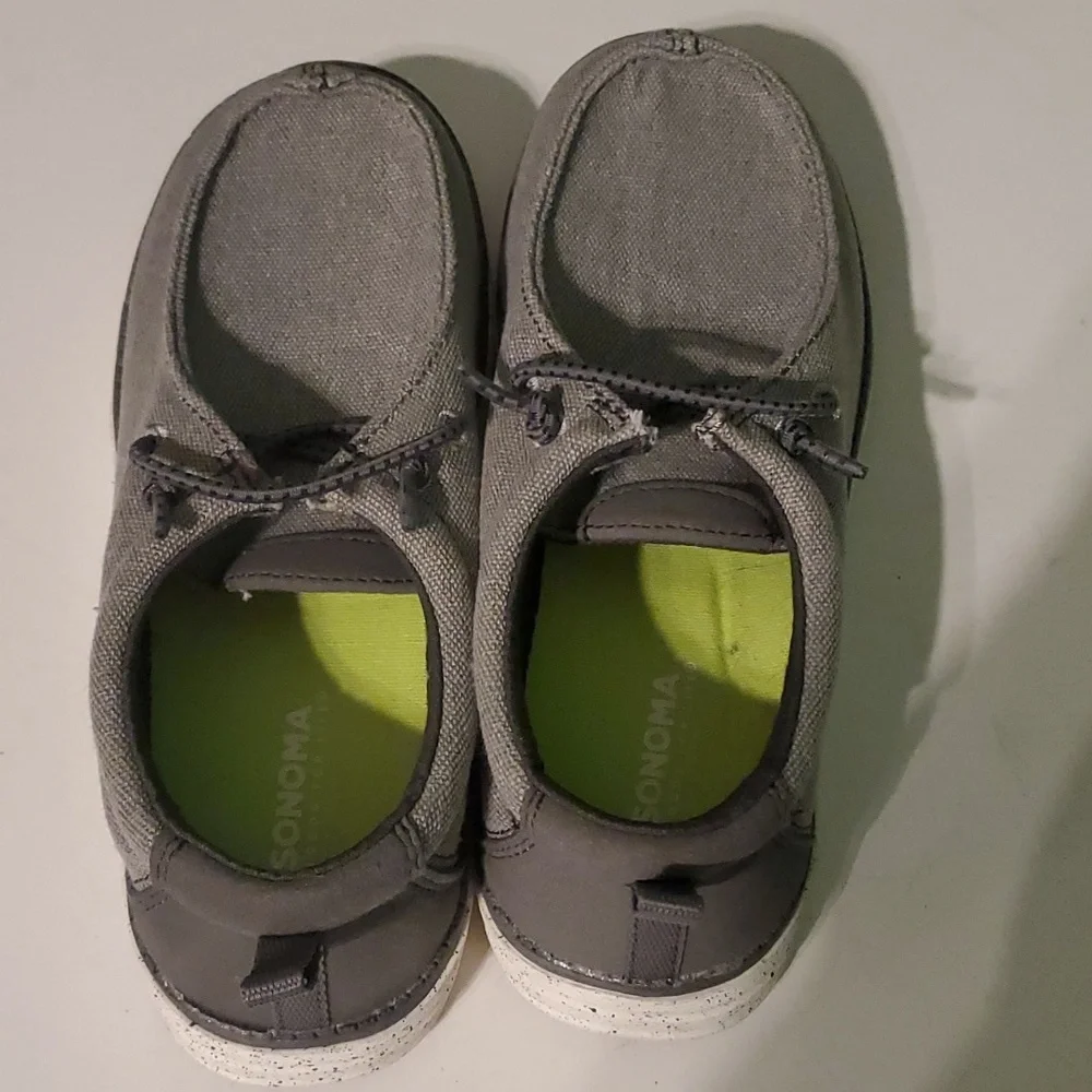 New Sonoma boy's 2 grey slip on shoes